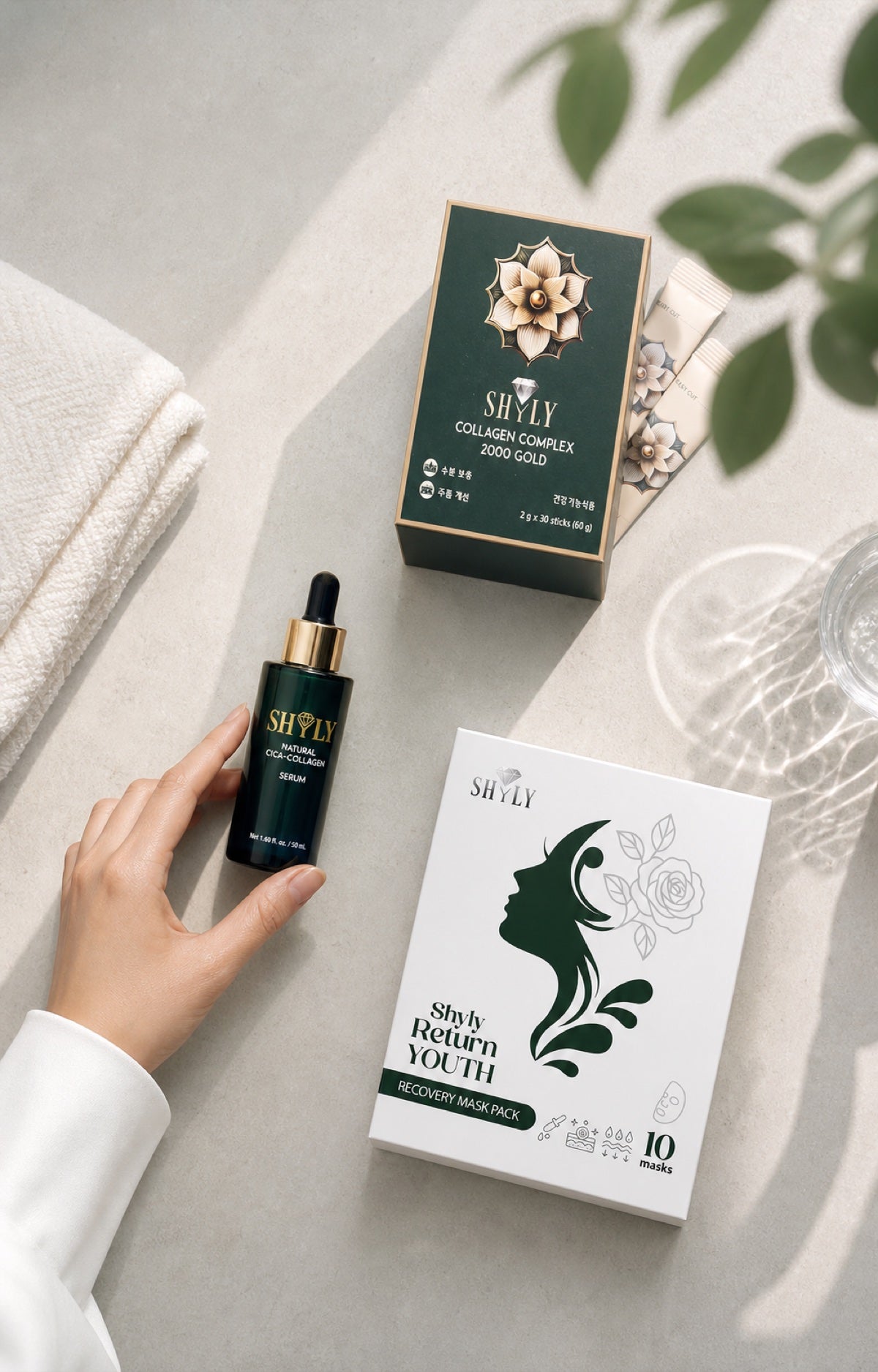 Hệ sinh thái Collagen Serum và mặt nạ Shyly