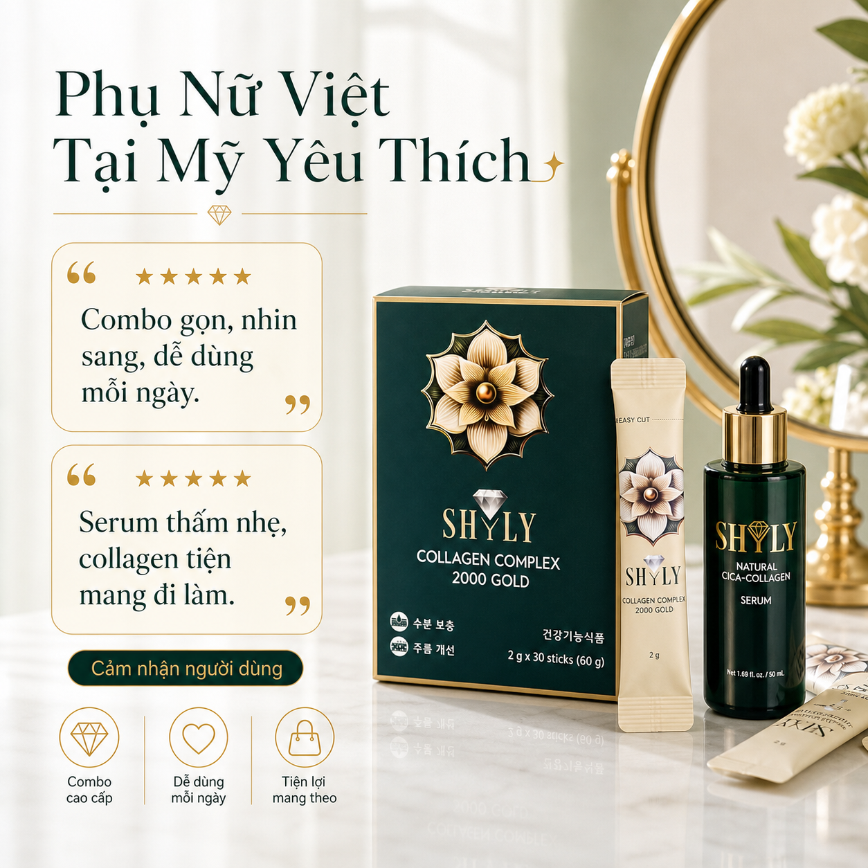 Combo Shyly được phụ nữ Việt tại Mỹ yêu thích