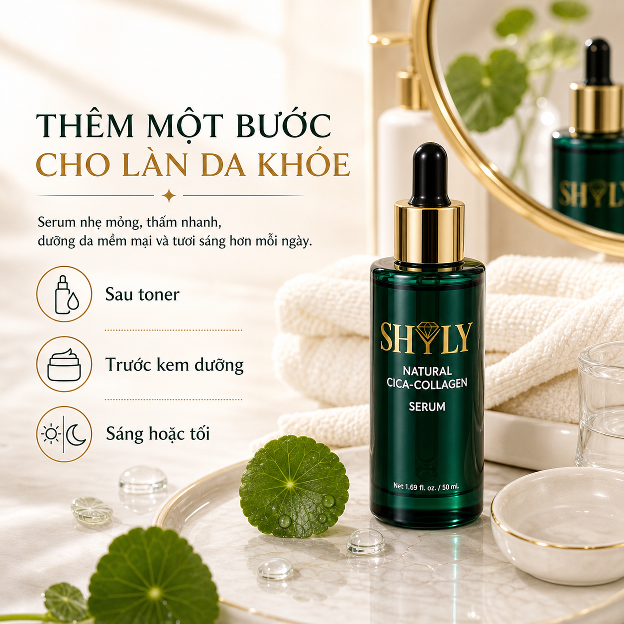 Cách dùng serum Shyly