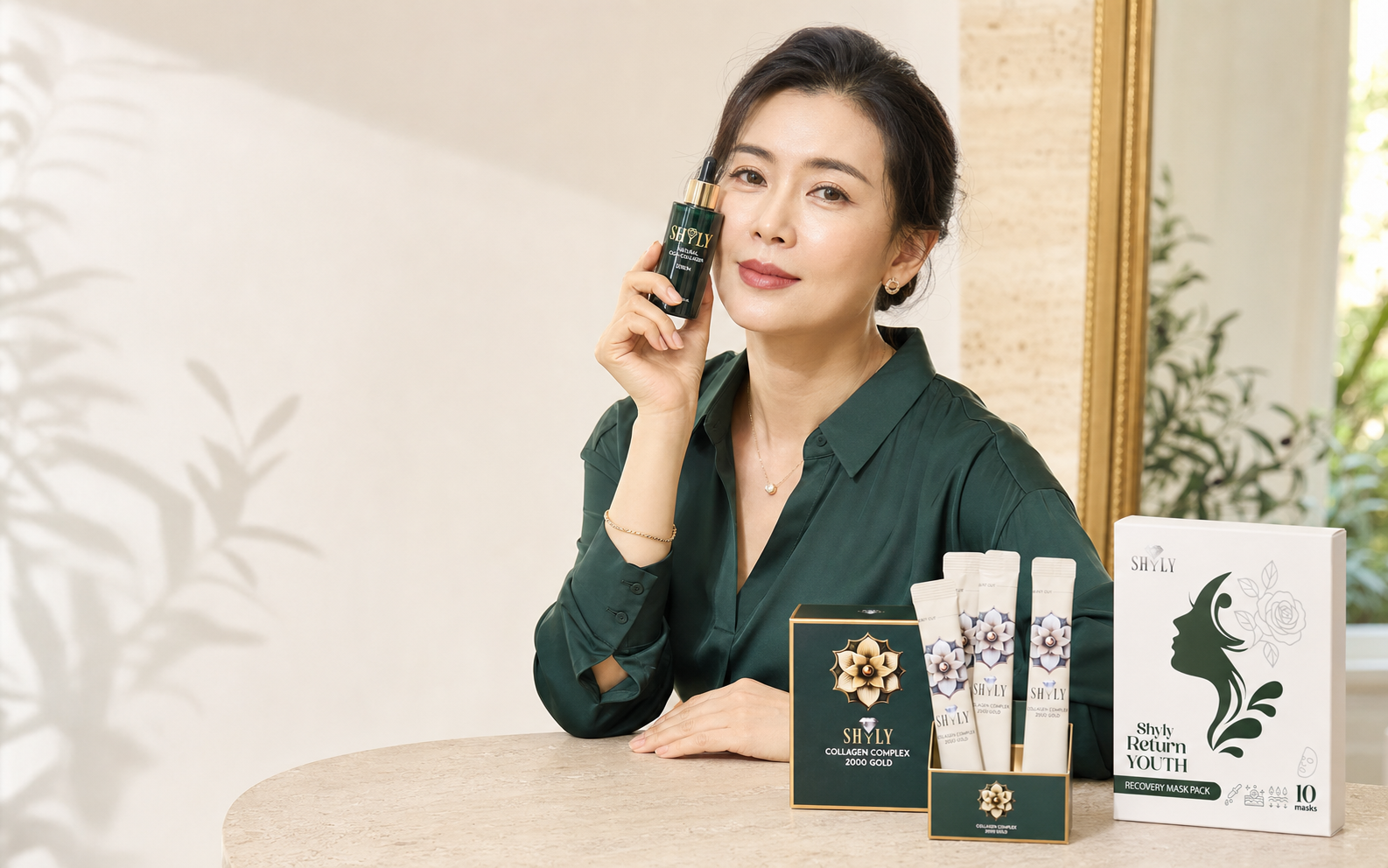 Routine trắng sáng da với Collagen Serum và mặt nạ Shyly