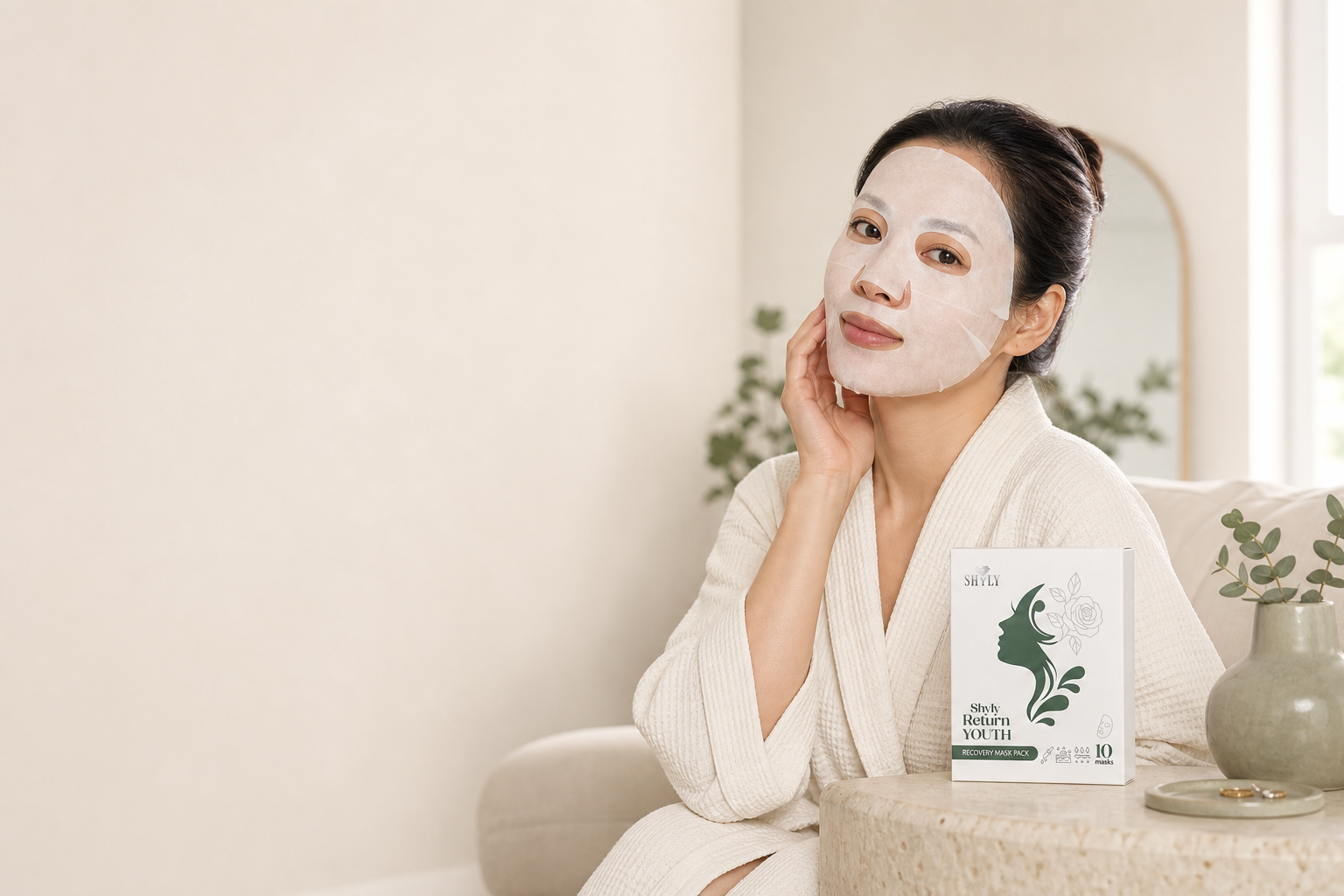 Shyly Return Youth Recovery Mask mặt nạ phục hồi 3 Peptide