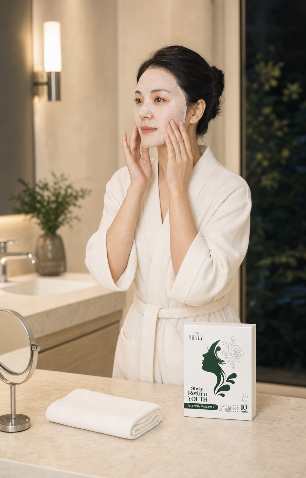 Mặt nạ phục hồi cho da khô thiếu nước trong routine buổi tối