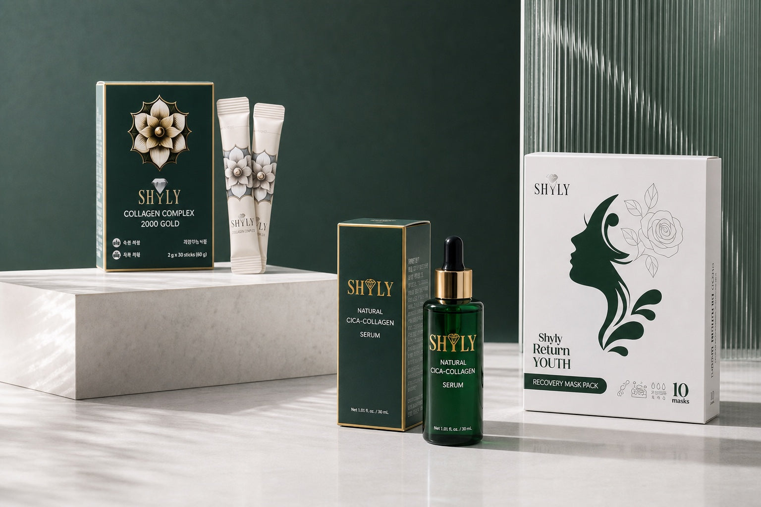 Hệ sinh thái Collagen Serum và mặt nạ Shyly