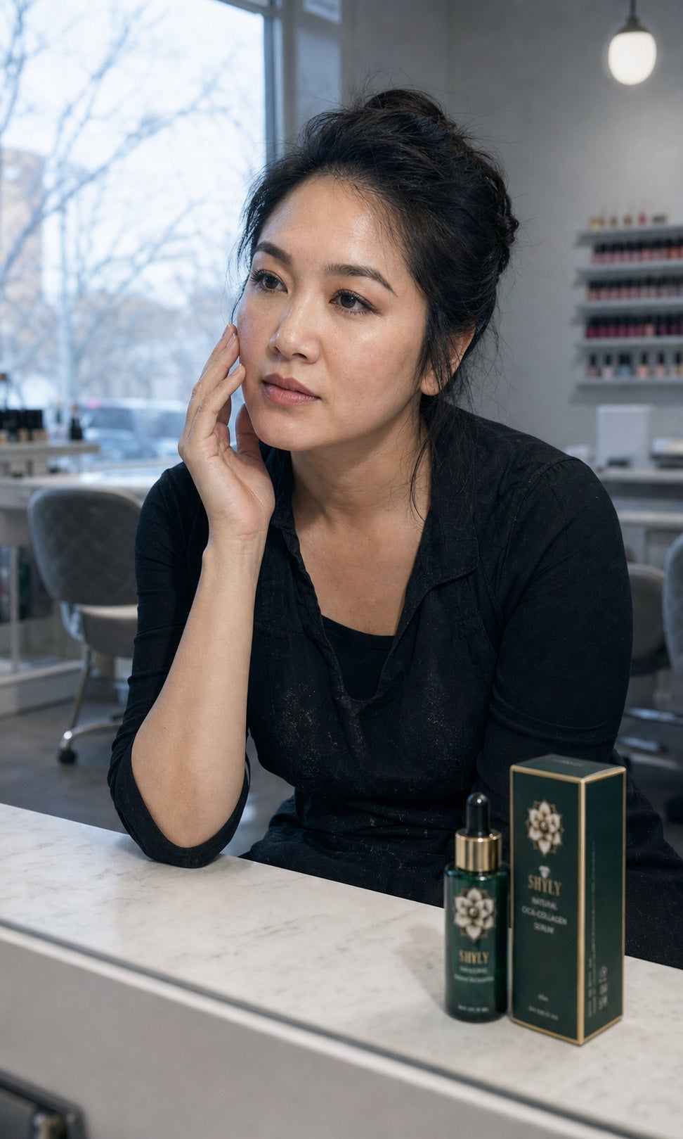 Phụ nữ Việt làm việc tại tiệm nail trong mùa đông tại Mỹ