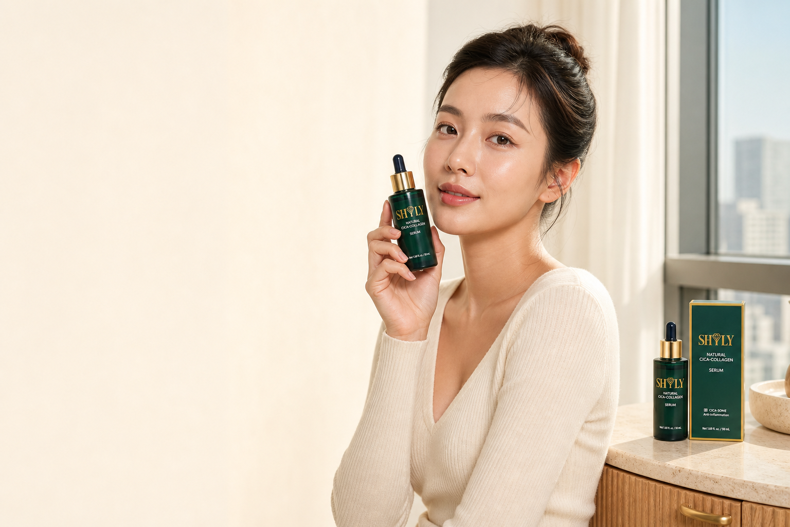 Phụ nữ Việt tại Mỹ cùng Serum Shyly trong routine cấp ẩm mỗi ngày